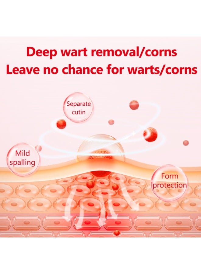 DERMFREE Wart and Corn Remover Pads for Toes Feet 40% Salicylic Acid Extra Strength Bandages Corn Callus Wart Remover Cushions Patches for Plantar Foot Safe Effective Treatment Rapid Wart and Corn Removal Pads 42Pcs - Image 4