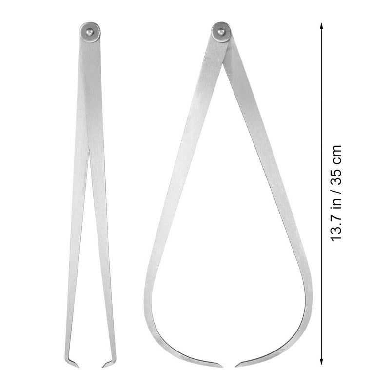 PartyKindom 350mm Measuring Caliper Set 2Pcs Creative Distance Tool for Home Office School - Image 3