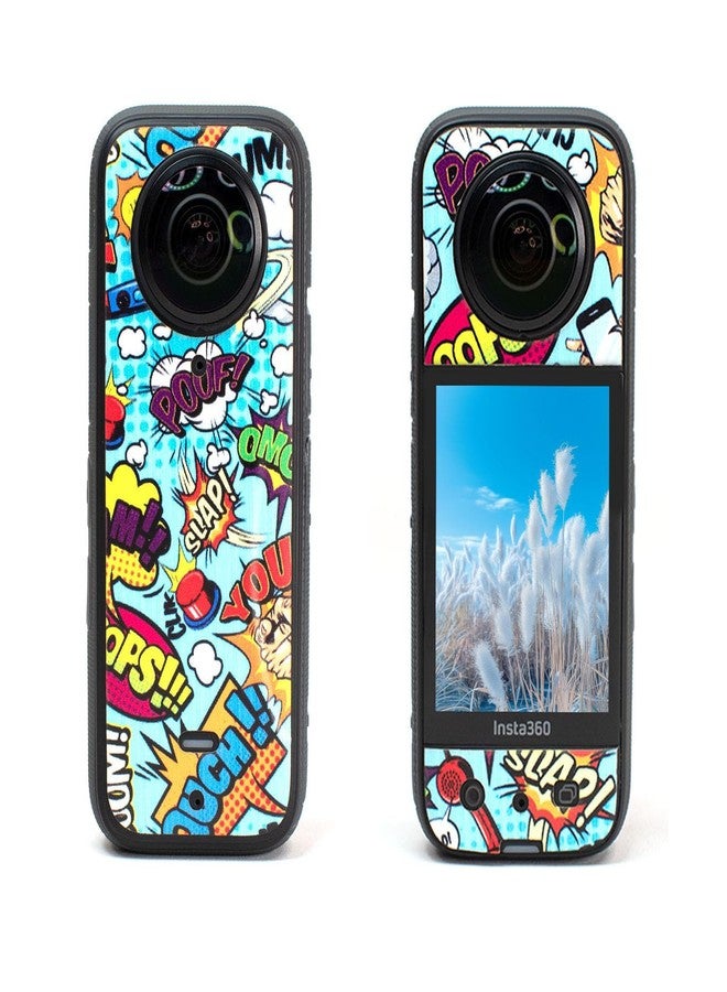 Action Pro Camera Waterproof Skin Compatible with Insta360 X3 Action Camera (Yellow & Blue) - Image 1