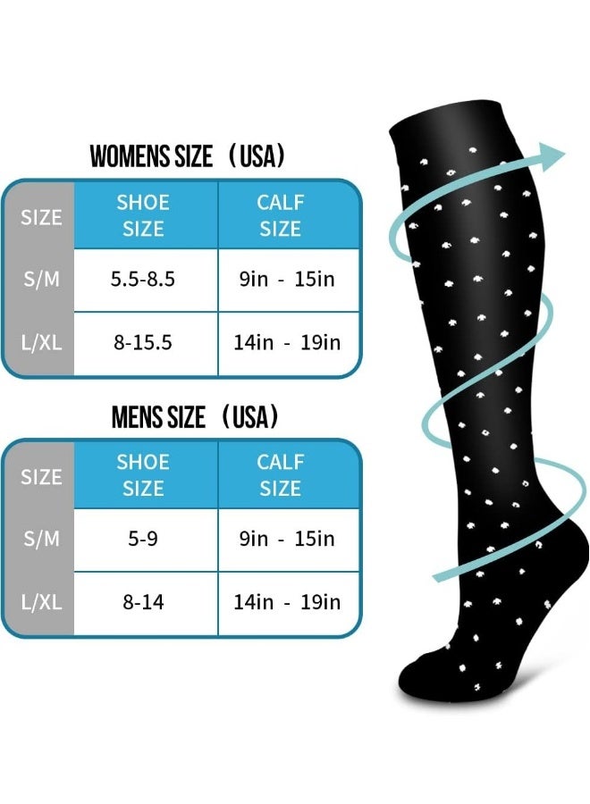 Copper Compression Socks for Men & Women - Ultimate Support for Nurses, Runners, Hikers, and Recovery (6 Pairs, Size L/XL) - Image 5