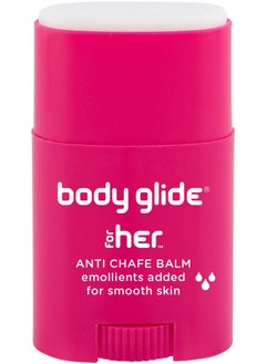 BodyGlide Body Glide For Her Anti Chafe Balm | Chafing Stick With Added Emollients | Great For Dry, Sensitive Skin And/Or Sensitive Areas | Use On Chest, Bra, Butt, Groin, Arm, And Thigh Chafing | 0.8Oz  - Image 1