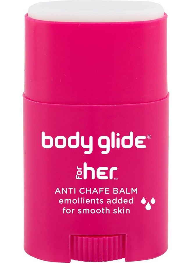 BodyGlide Body Glide For Her Anti Chafe Balm | Chafing Stick With Added Emollients | Great For Dry, Sensitive Skin And/Or Sensitive Areas | Use On Chest, Bra, Butt, Groin, Arm, And Thigh Chafing | 0.8Oz - Image 1