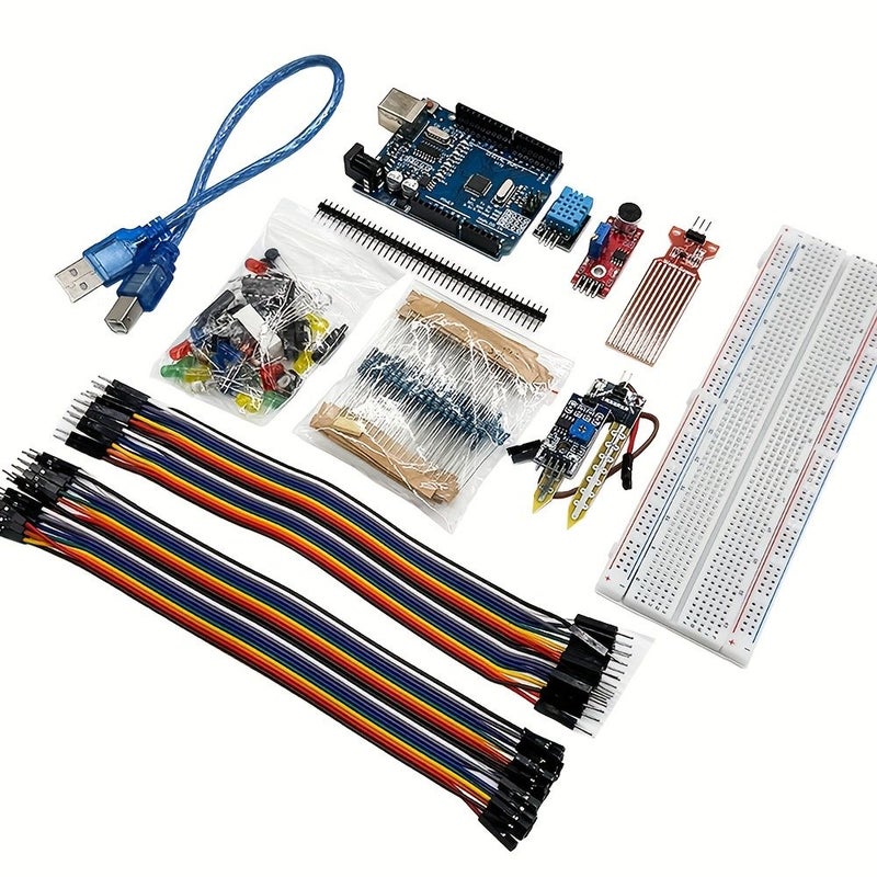 Electronics Basico DIY Starter Kit For Uno R3 Board 830 Hole Breadboard Resistor Learning Set - Image 4