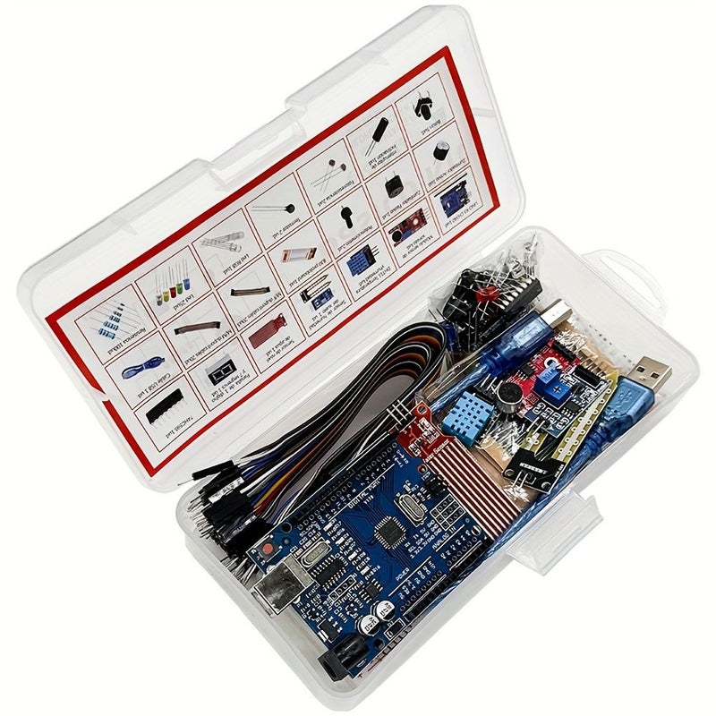 Electronics Basico DIY Starter Kit For Uno R3 Board 830 Hole Breadboard Resistor Learning Set - Image 2