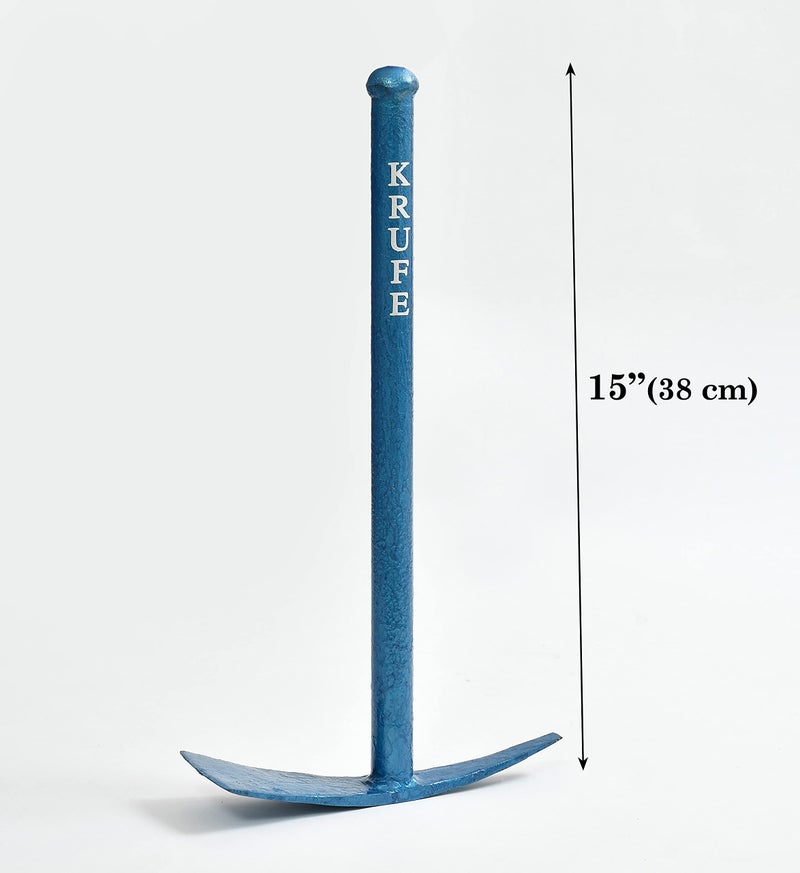 KRUFE® Heavy Duty Hoe and Pick Axe Garden Tool | Robust Metal Construction with Ergonomic Handle | Ideal for Breaking, Cultivating Soil | Perfect for Gardeners, Landscapers, and Farmers Seeking - Image 4