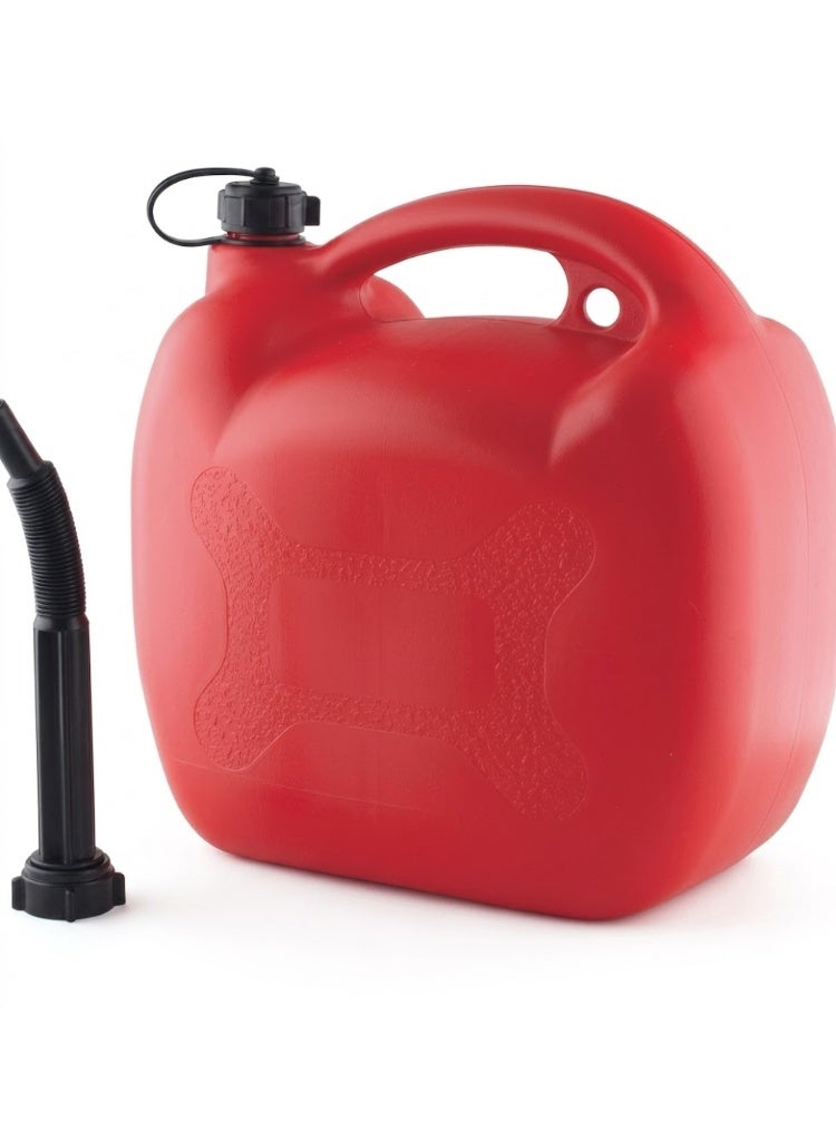 PVC Jerry Can PVC Fuel Can Container for Oil Petrol Diesel Storage Moving Red Cans, UN Regulations Approved Heavy Duty Backup Petrol Tanks Mount for Motorcycle SUV ATV Most Cars (20 Ltr) - Image 1