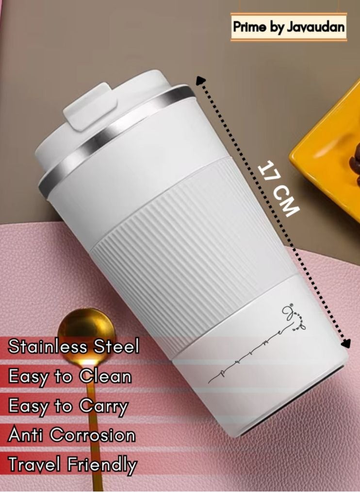 Prime by javaudan Coffee Mug Coffee Cup Travel Mug Reusable Insulated Coffee Cup Vacuum Insulation Stainless Steel Thermal Coffee Mug for Hot Cold Drinks with Non-Slip Protective Cover - 510ml - Image 5
