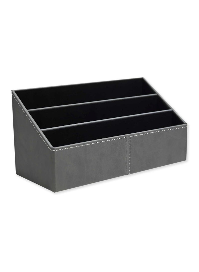 FIS 9-Piece FIS Executive Desk Set Italian PU, Grey Colour - FSDS172GY - Image 4