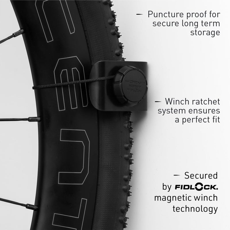 Hornit CLUG PRO | Wall Mounted Bike Rack | Roadie | Secured by FIDLOCK | Easy to Install - Image 3