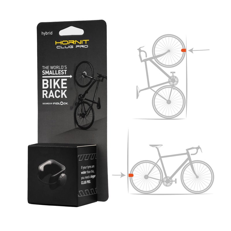 Hornit CLUG PRO | Wall Mounted Bike Rack | Roadie | Secured by FIDLOCK | Easy to Install - Image 1