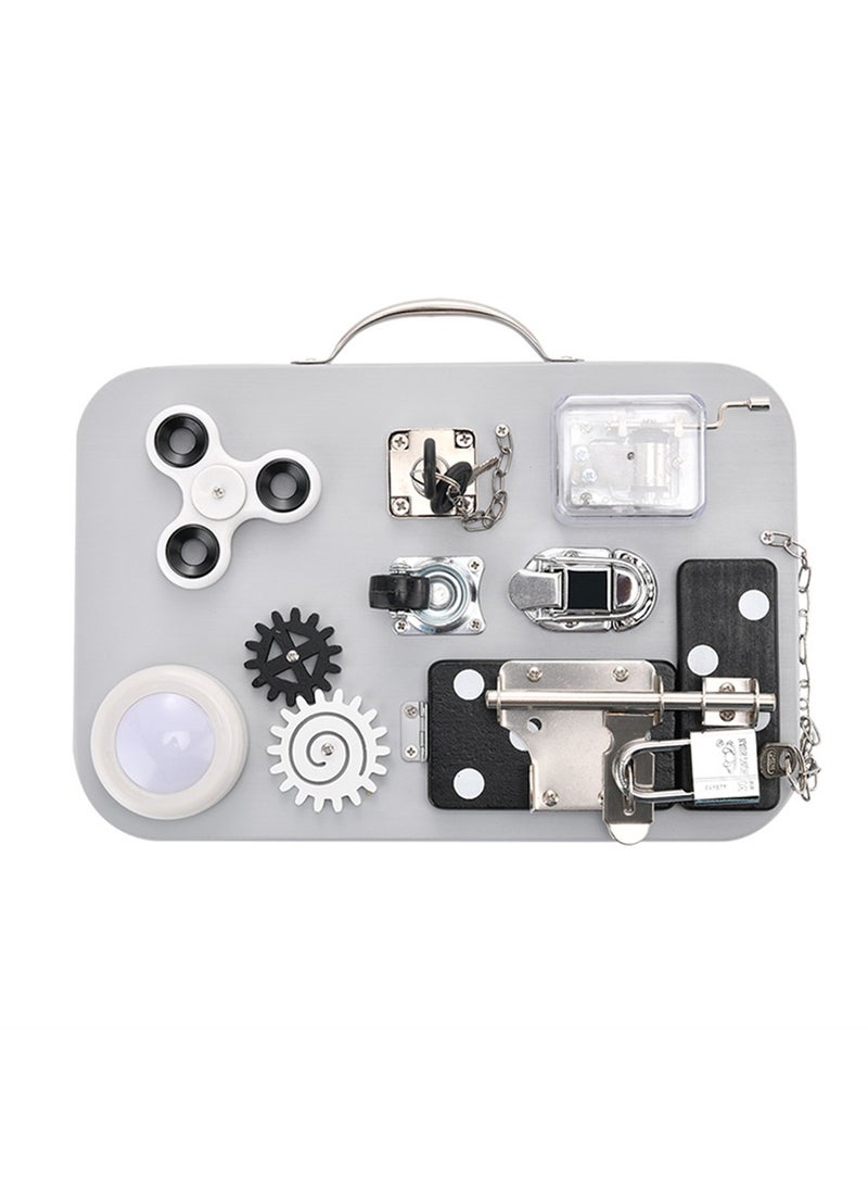 Montessori early education busy board unlocking board toy  - Image 1