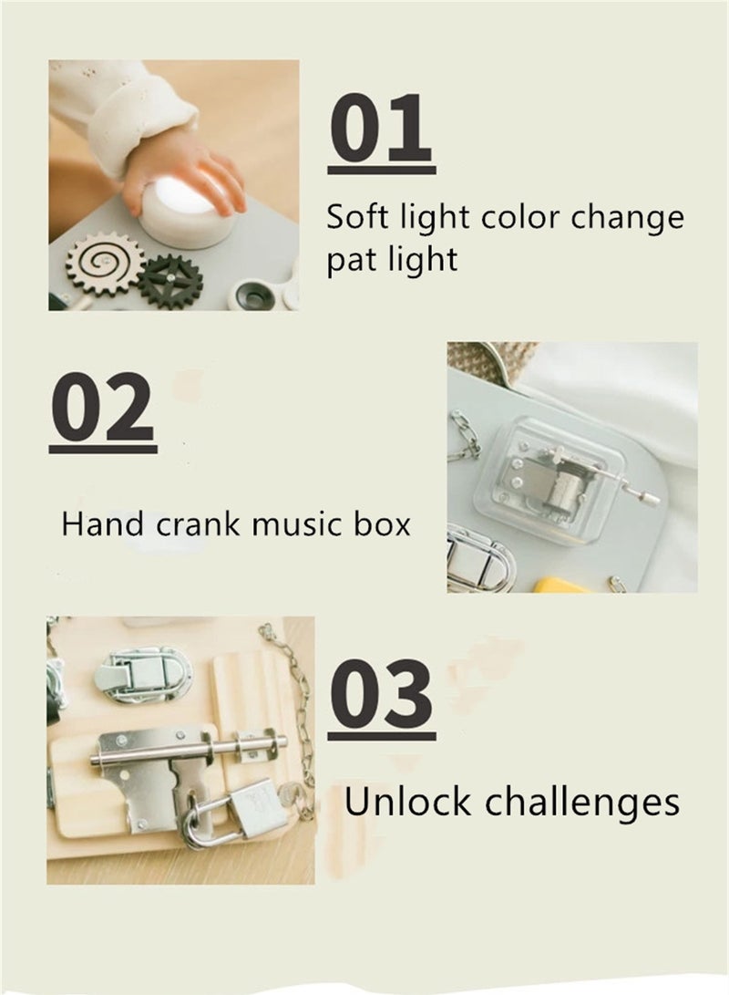 Montessori early education busy board unlocking board toy  - Image 2