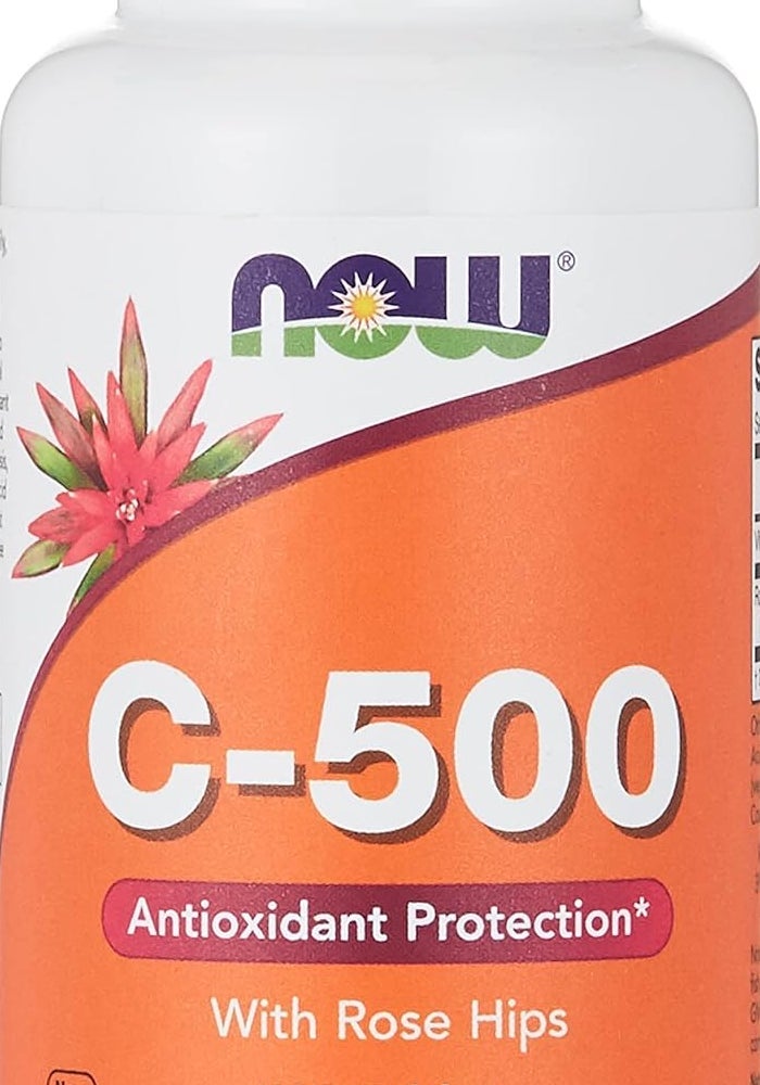 Now Foods C-500 with Rose Hips - 100 Tablets - Image 1
