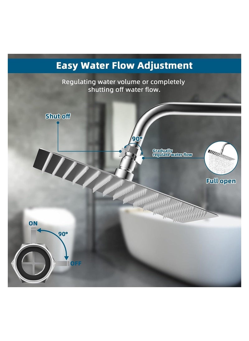 Water Flow Control Valve, Angle Simple Brass Shut Off Valve G1/2 Brass Shut-off Valve with Handle for Handheld Shower, Water Volume Pressure Adjust Valve, Shower Head Flow Control Valve - Image 2