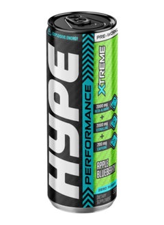HYPE EXPLOSIVE ENERGY DRINK PRE-WORKOUT APPLE BLUEBERRY 330ML