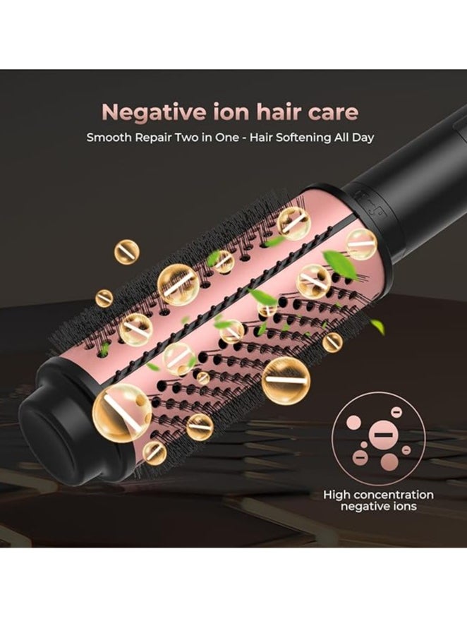 Generic - Thermal Brush Set,Dual Voltage,3 in 1 Ceramic Curling Wand, Fast Heating Hot Brush, 3 Interchangeable Travel Curling Irons for Short, Medium & Long Hair(1.25 Inch, 1.5 Inch & 1.75 Inch) - Image 1