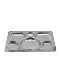 Stainless Steel 6-Partition Tray 40 X 29.5cm