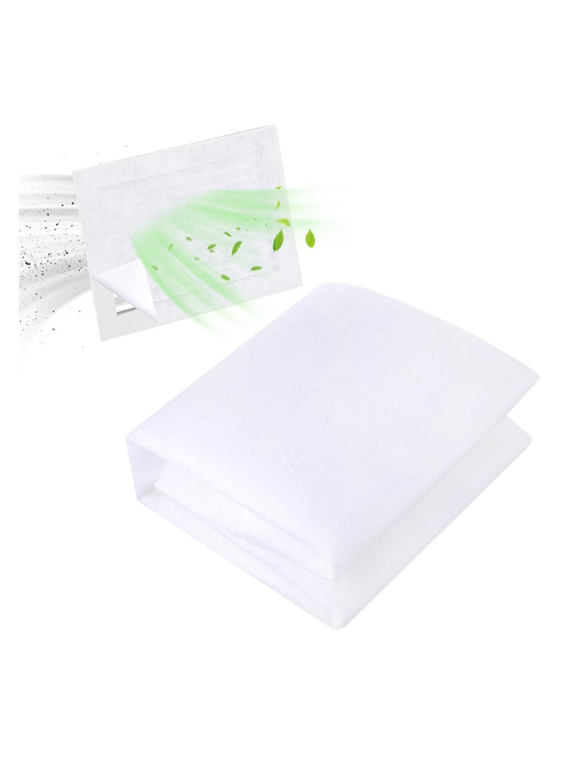 Air Vent Filter Set 98'' x 18'' Electrostatic Media With 158" of Installation Tape 20+ Filters per Roll for HVAC, AC & Heating Intake Registers to Reduce Dust and Allergy (Roll, 18''*98'')  - Image 1