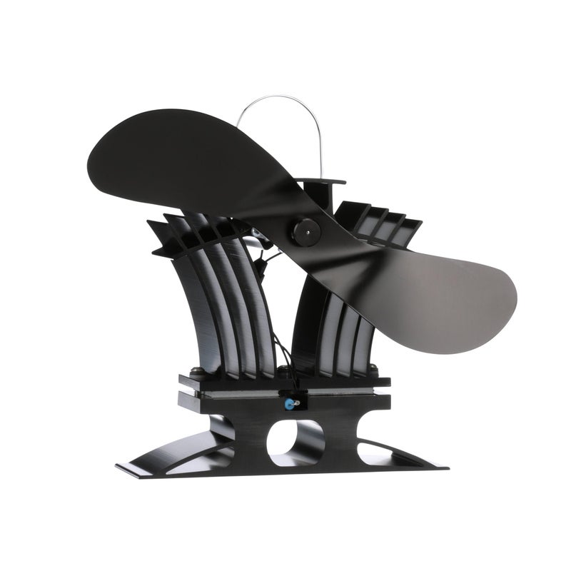 Ecofan BelAir Heat Powered Stove Fan Powerful Design Low Start Temperature Technology Perfect for Gas Pellet Soapstone Stoves 140 CFM Circulates Warm Air Efficiently Reduces Fuel Cost