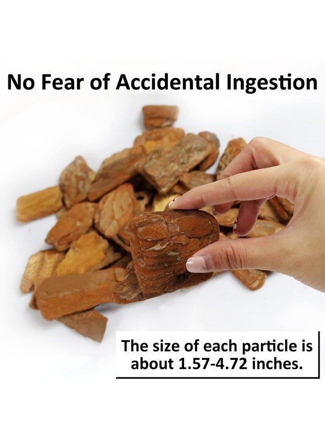 Hamiledyi Reptile Bark Bedding Tortoise Habitat Substrate Natural Terrarium Bark Wood Chips Tank Supplies for Snake Spiders Bearded Dragons Hermit Crabs Geckos - Image 2