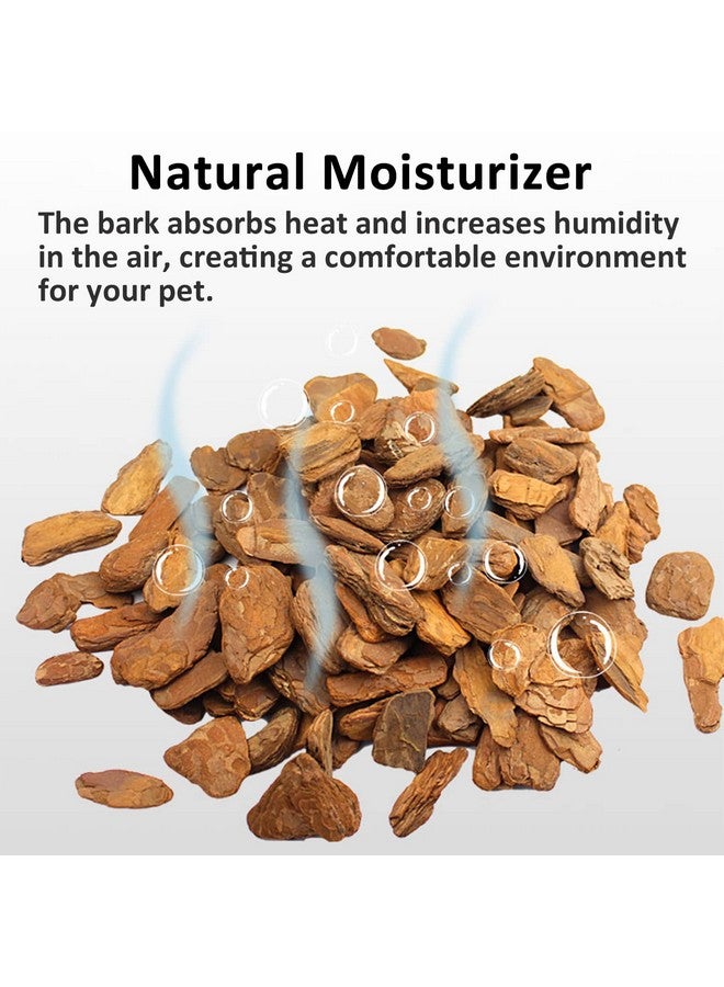 Hamiledyi Reptile Bark Bedding Tortoise Habitat Substrate Natural Terrarium Bark Wood Chips Tank Supplies for Snake Spiders Bearded Dragons Hermit Crabs Geckos - Image 5