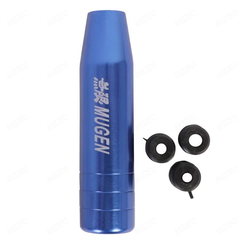 MIZZEO Gear Shift Knob (Design – Mugen Small - Blue) with 3 Adapter Compatible with Nissan Sunny (2011-2015) - Image 2