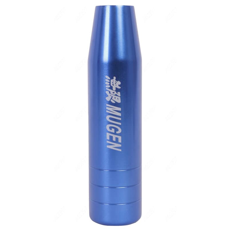 MIZZEO Gear Shift Knob (Design – Mugen Small - Blue) with 3 Adapter Compatible with Nissan Sunny (2011-2015) - Image 1