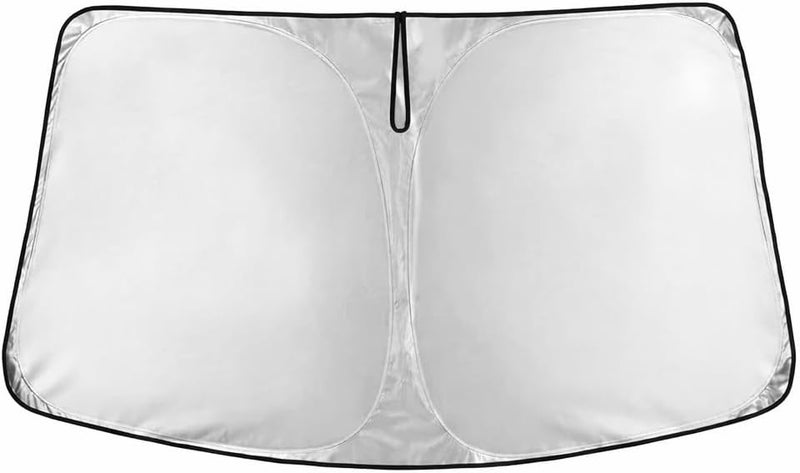 EcoNour Windshield Sun Shade Compatible for Infiniti QX80 | Front Window Sunshade | Foldable Sun Visor | UV & Heat Blocking Protection - Image 1