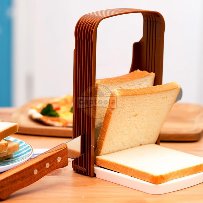 Captoola سكين خبز سيريتد بطول 10 بوصات من كابتولا - أفضل السكاكين لتقطيع الخبز والبيغل والكعك بمقبض خشبي مجموعة من 1 - Image 3