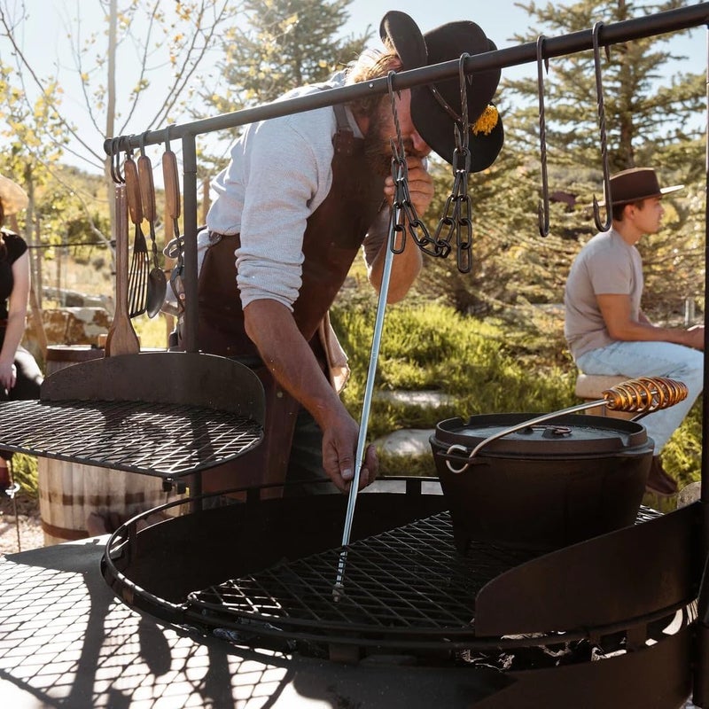 Loquat Telescoping Fire Blower: Durable Brass and Steel Tool for Camping, Campfire Grilling, Outdoor Fire Pits, and Fireplaces - Safe Indoors or Outdoors Fire-Stoking Control - Image 5