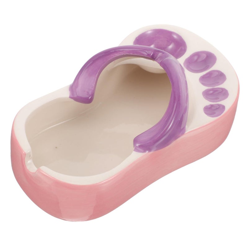 Creative Ceramic Slipper Ashtray Decorative Ash Holder For Home Office Indoor Use - Image 2