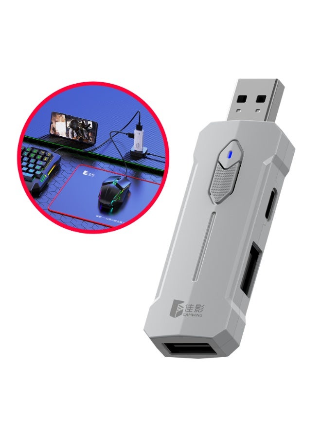 General Classic Mobile Gaming Keyboard Mouse Converter Set 5 in 1 Mobile Game Combo Pack for Android HarmonyOS Hyper OS Samsung, Ai Recoil Control Function Wireless Connection  - Image 5