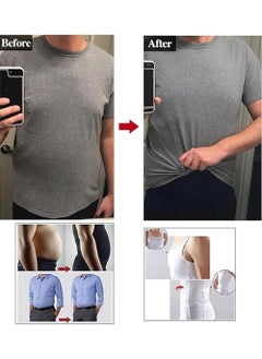 Mens Slimming Body Shaper Vest,Compression Shirts Tummy Control Undershirts - Change in Seconds,Tight Fitting Belly Chest Slimming Vest Blue XL - pzsku/ZBE18A6C48471A83A7EBCZ/45/_/1733555046/318138bd-8739-4ce5-a505-4eb8af3f9079