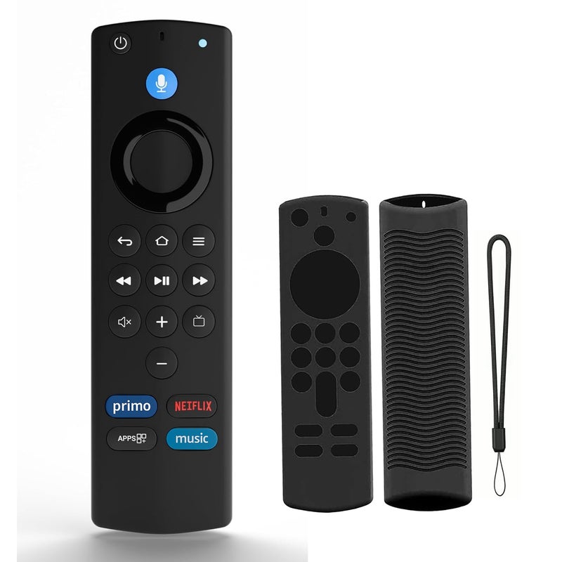smashtronics Replacement Voice Remote Control For AMZ Flre TV Stick (3Rd Gen With Case), Black - Image 5