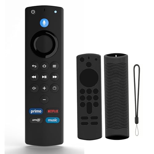 smashtronics Replacement Voice Remote Control For AMZ Flre TV Stick (3Rd Gen With Case), Black - Image 1