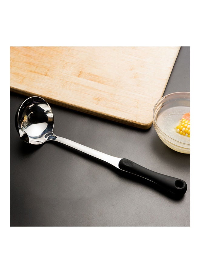 NIBEMINENT Spoon Filter Hole Design Soup Black/Silver  - Image 5