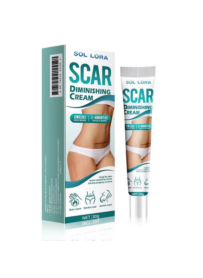 SOL LORA - Scar Diminshing Cream - Skin Repair Creams Treatment Stretch Marks Acne Surgical Care 20g - Image 1