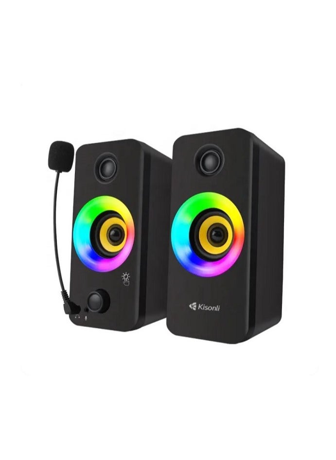 Kisonli KISONLI X8 USB Speaker For Studying And Gaming  - Image 1