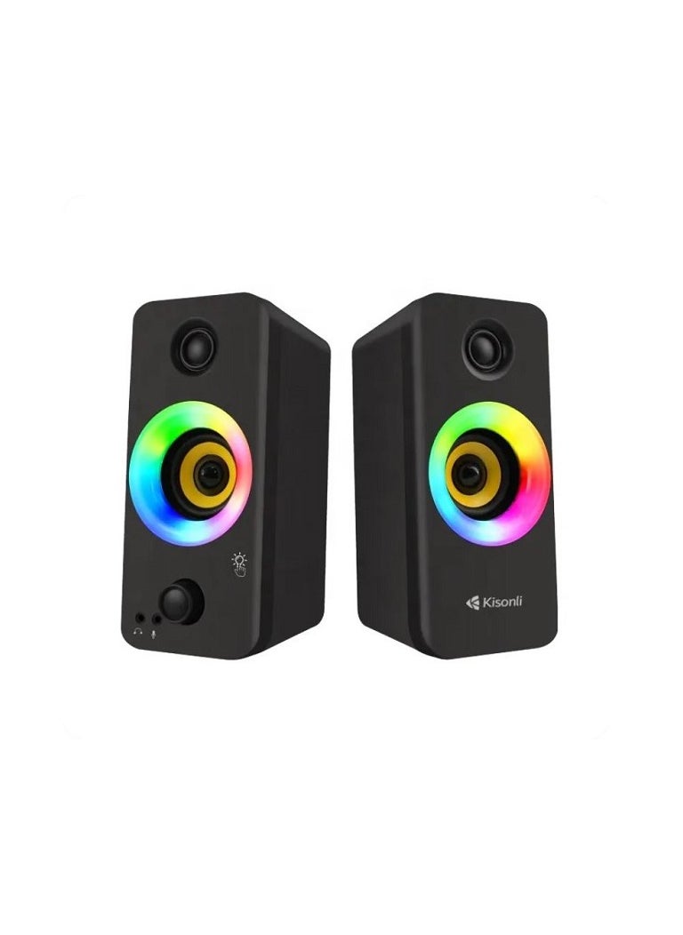 Kisonli KISONLI X8 USB Speaker For Studying And Gaming  - Image 2