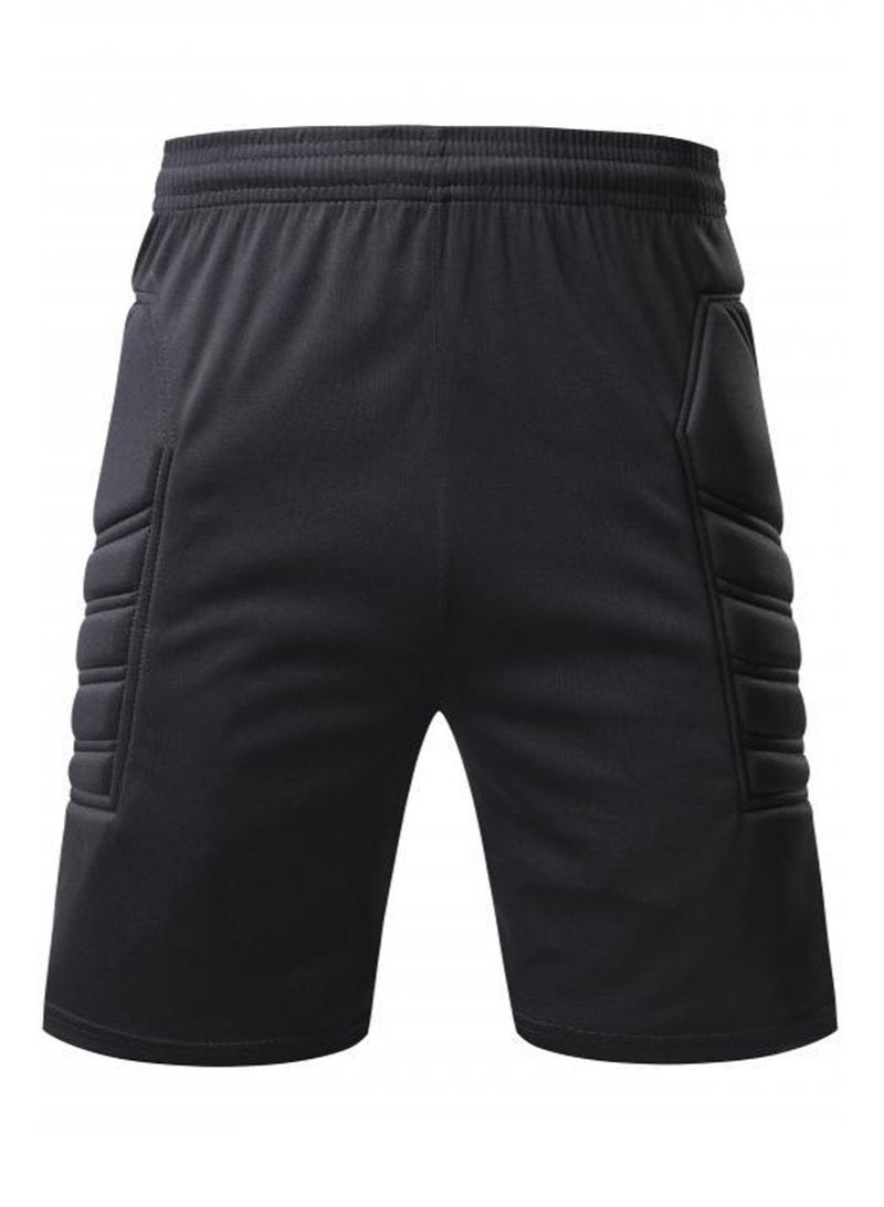 Aikanbo Padded Soccer Goalkeeper Shorts，Shock-Absorbing Soccer Goalkeeper Pants，Impact Dispersion，Hexagonal Design，Compression Support，Adjustable Waist，Suitable For Athletes - Image 1
