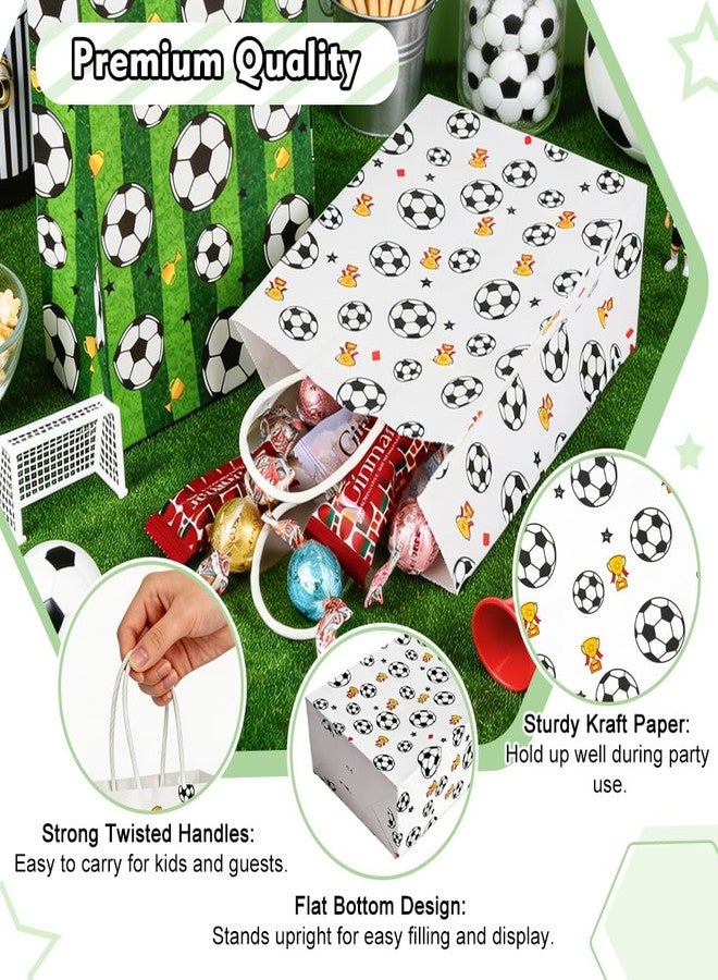 Shintop Soccer Snack Bags, 16 Pack Paper Goodie Bags Party Favor Pouches with Handles 8.3 x 5.9 x 3.2 Inch Stand-Up Gift Wrap for Game Day, Watch Party, Birthday, Team Celebration - Image 4