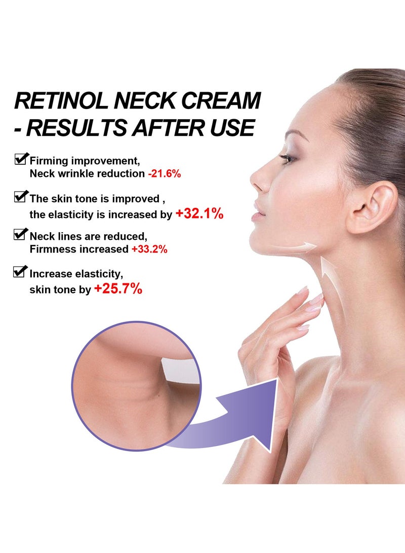 إيلهو مكافحة الشيخوخة الريتينول كريم الرقبة - علاج التجاعيد العميقة ، ترطيب وتخفيف الظلام الرقبة ، وتحسين مرونة الجلد ، وتحقيق تأثير البجع الرقبة - Image 3