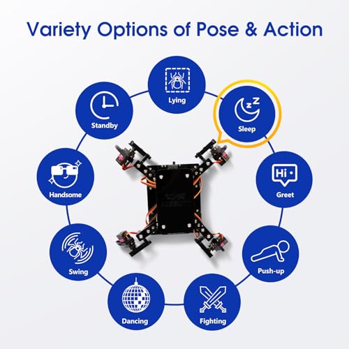 ACEBOTT STEM Robotics Science Kits for Adults, ESP8266 Spider Robot Building Kit, App Remote Control, Walking Crawling Fun Educational Toy for 12 + Year Old Boys, Girls, Teens, Adults Unique Gifts - Image 2