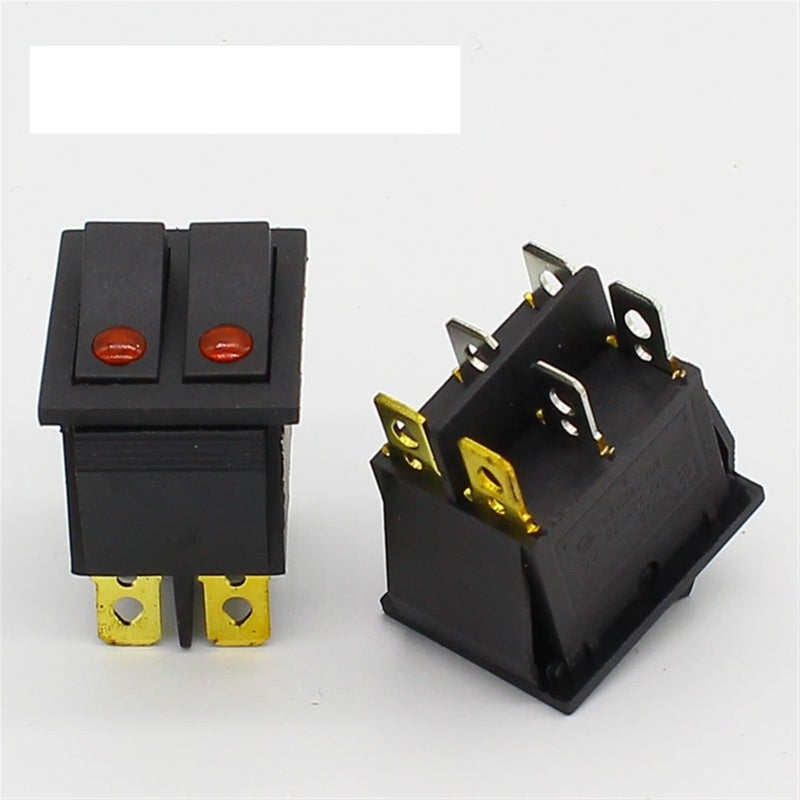Double Gang Rocker Switch 2 Position Cat Eye Design 1 Piece - Image 2