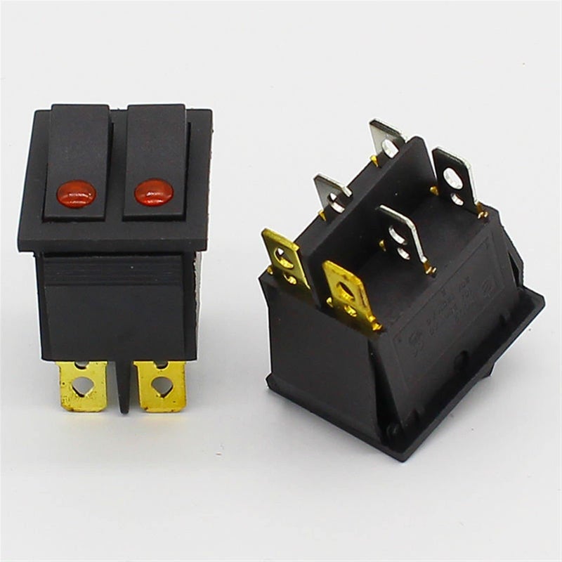 Double Gang Rocker Switch 2 Position Cat Eye Design 1 Piece - Image 5