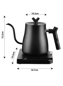 Gooseneck Electric Kettle 0.8L, Ultra Fast Boiling Hot Water Kettle, Stainless Steel for Pour-over Coffee & Tea, 1000W Rapid Heating, Matte Black - pzsku/ZBE194C1B9DB8F16438DAZ/45/_/1723531932/bfe20651-a1d6-4f7e-9206-b8002a5ed8af