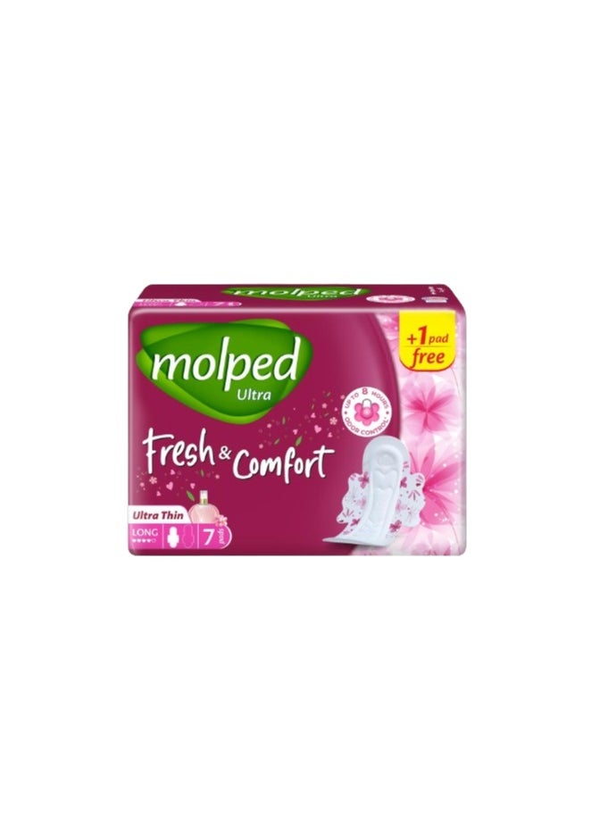 Molped Ultra Thin Fresh&Comfort  Long 7Pads + 1 Pad Free 