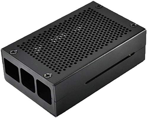 REES52 Raspberry Pi 4 Case RPI 4 Aluminum Case RPI 4B Metal Shell Black Enclosure for RPI 4 Model B (Black) - Image 4