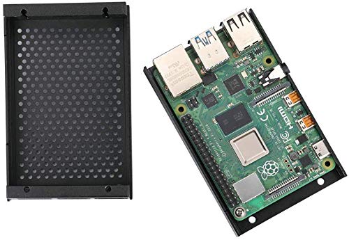 REES52 Raspberry Pi 4 Case RPI 4 Aluminum Case RPI 4B Metal Shell Black Enclosure for RPI 4 Model B (Black) - Image 5