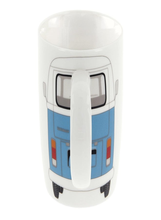 BRISA VW Collection - Volkswagen Large Ceramic Coffee-Tea-Cappuccino Mug Cup in T2 Bus Campervan Design (370 ml/12.5 fl oz) (Blue) - Image 4